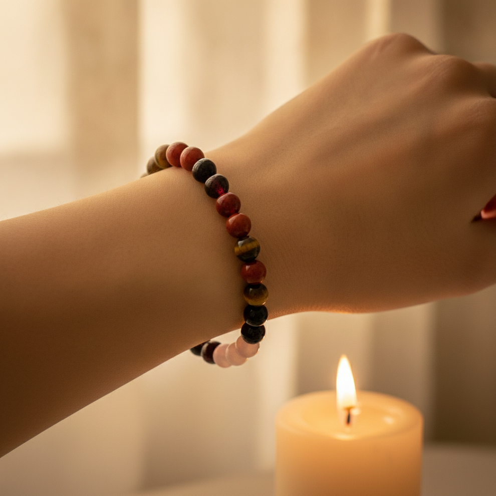 Confidence & Performance Bracelet in use