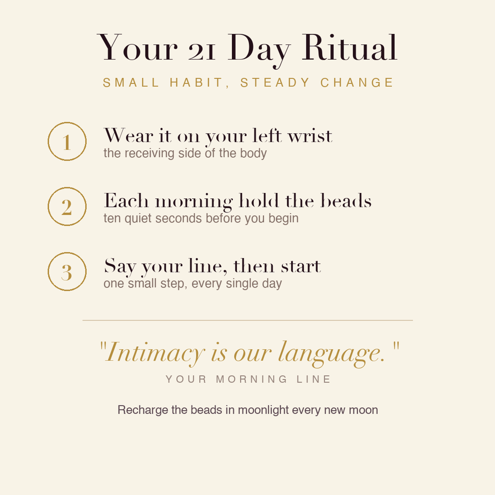 Passion & Intimacy Bracelet 21 day ritual