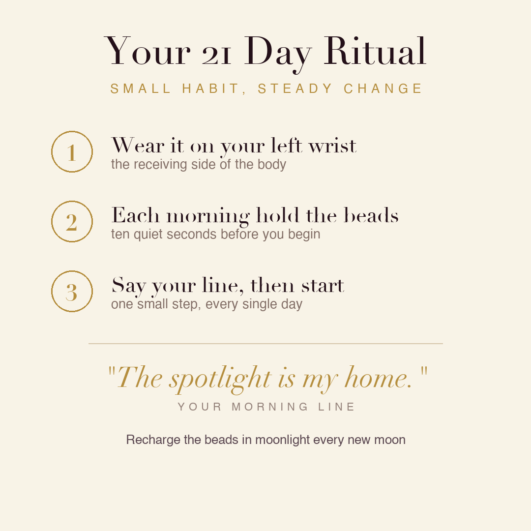 Performer's Focus Bracelet 21 day ritual