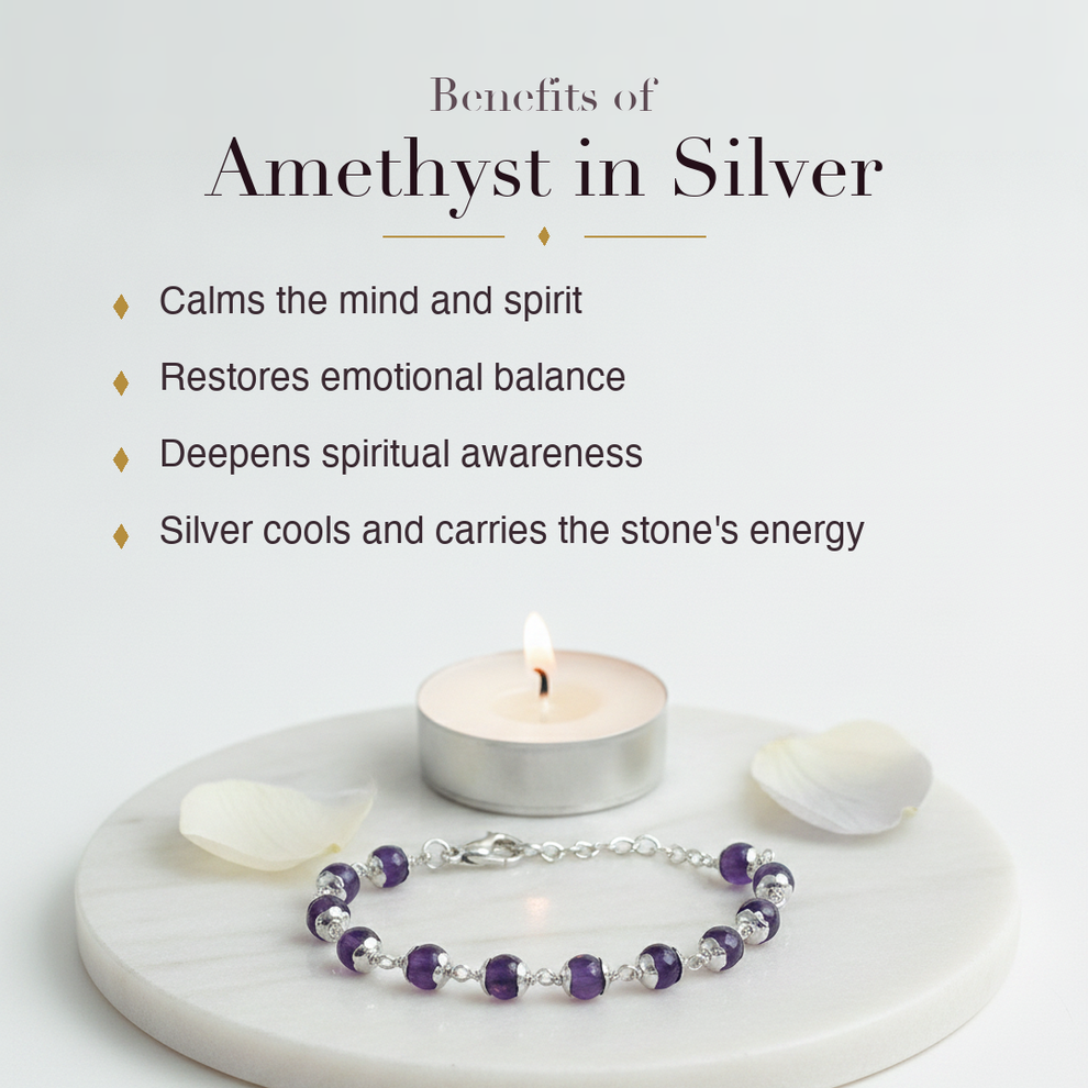 Silver Amethyst Bracelet benefits