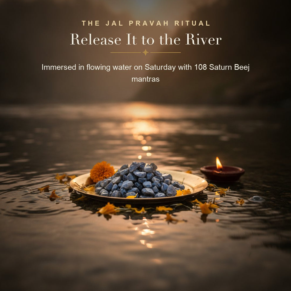 Jal Pravah Blue Sapphire - the ritual
