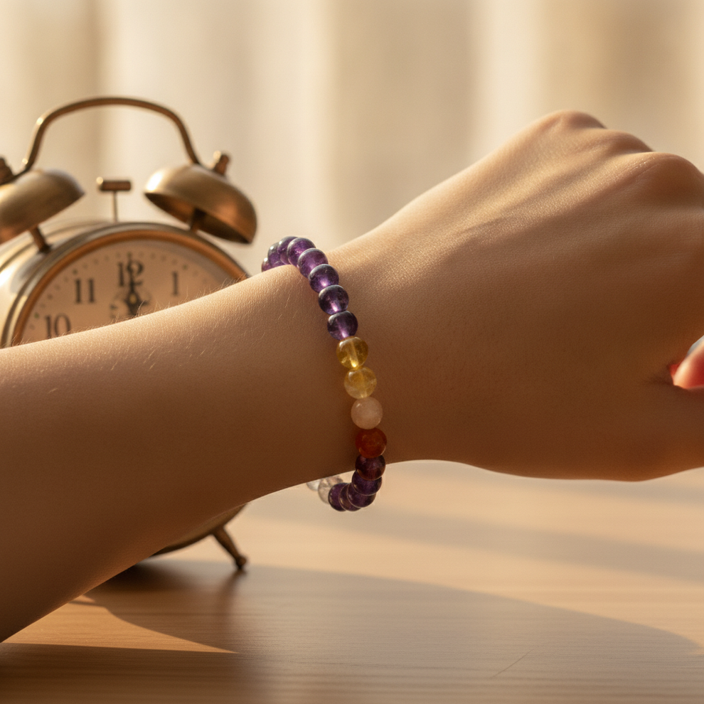 Sleep Control Bracelet in use