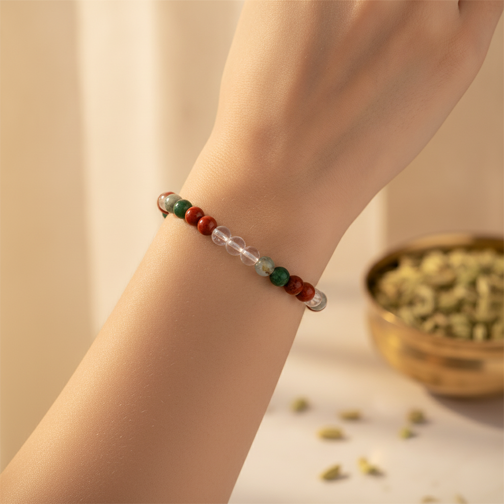 Digestive Wellness Bracelet in use
