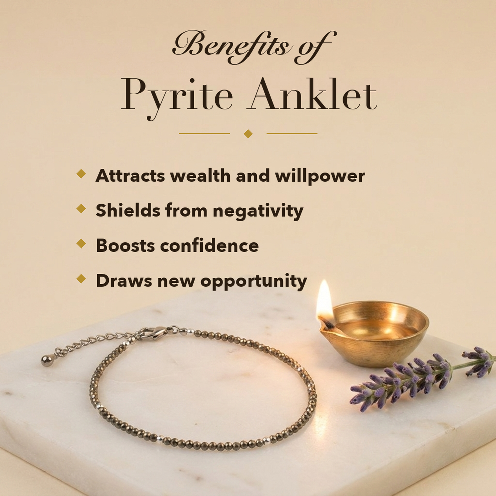 Abundance Pyrite Anklet benefits