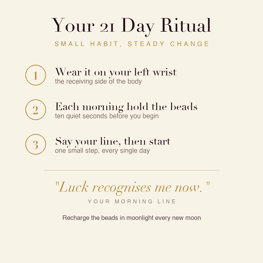 Good Luck & Fortune Bracelet 21 day ritual