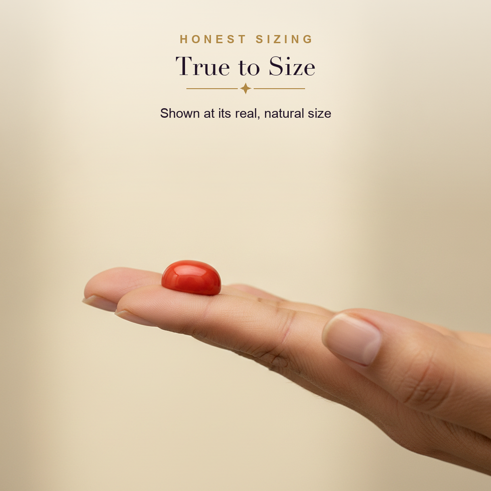 Red Coral (Moonga) — true to size
