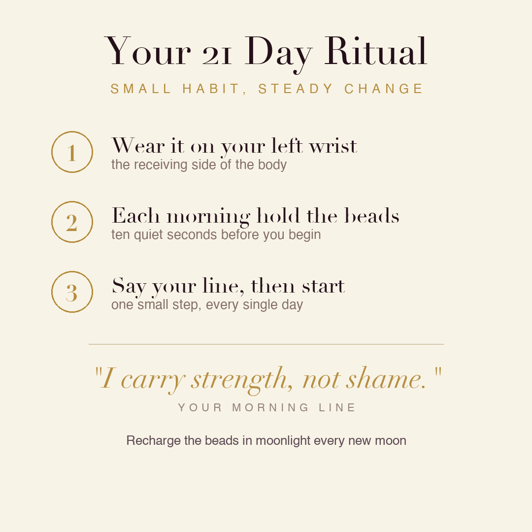 Male Health Bracelet 21 day ritual
