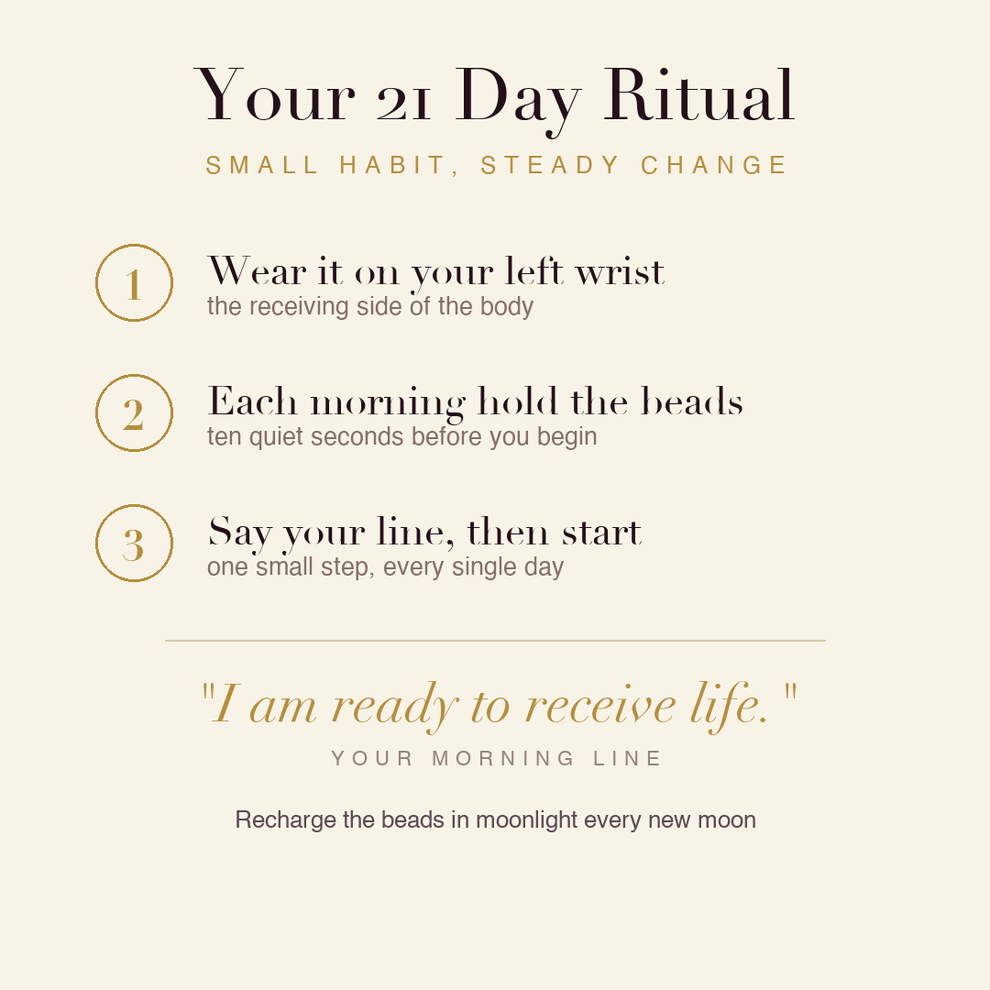 Fertility & Wellness Bracelet 21 day ritual