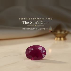 Certified Natural African Ruby Stone (Premium, the Sun's Gem)