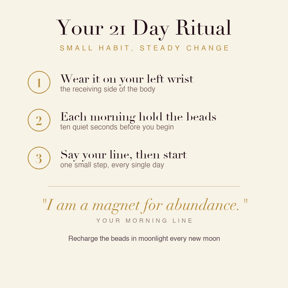 Money Magnet Bracelet 21 day ritual