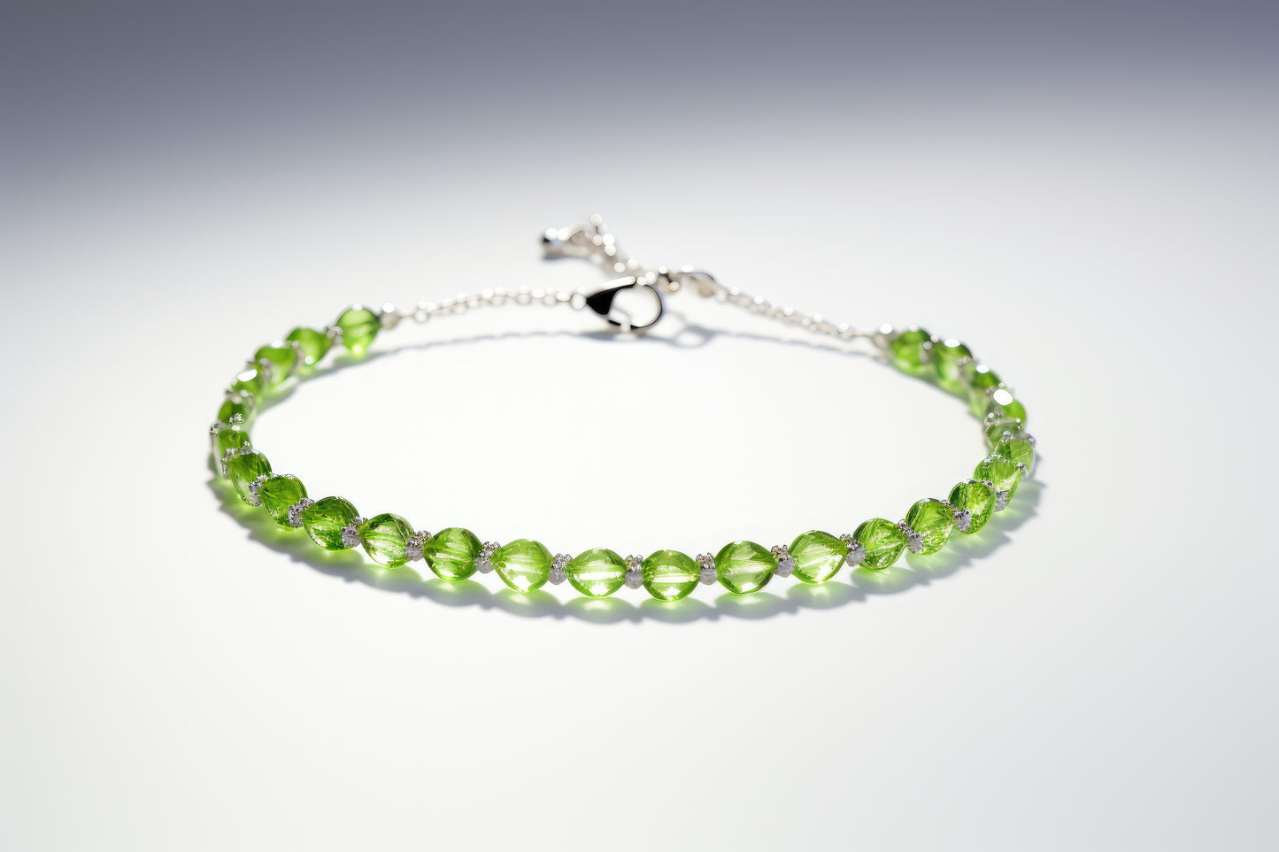 Peridot Silver Bracelet