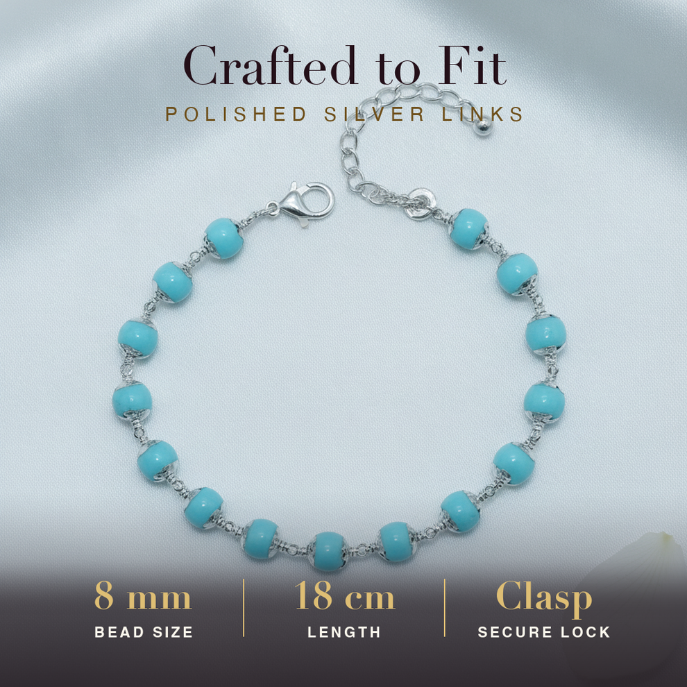 Silver Firoza Bracelet size and fit