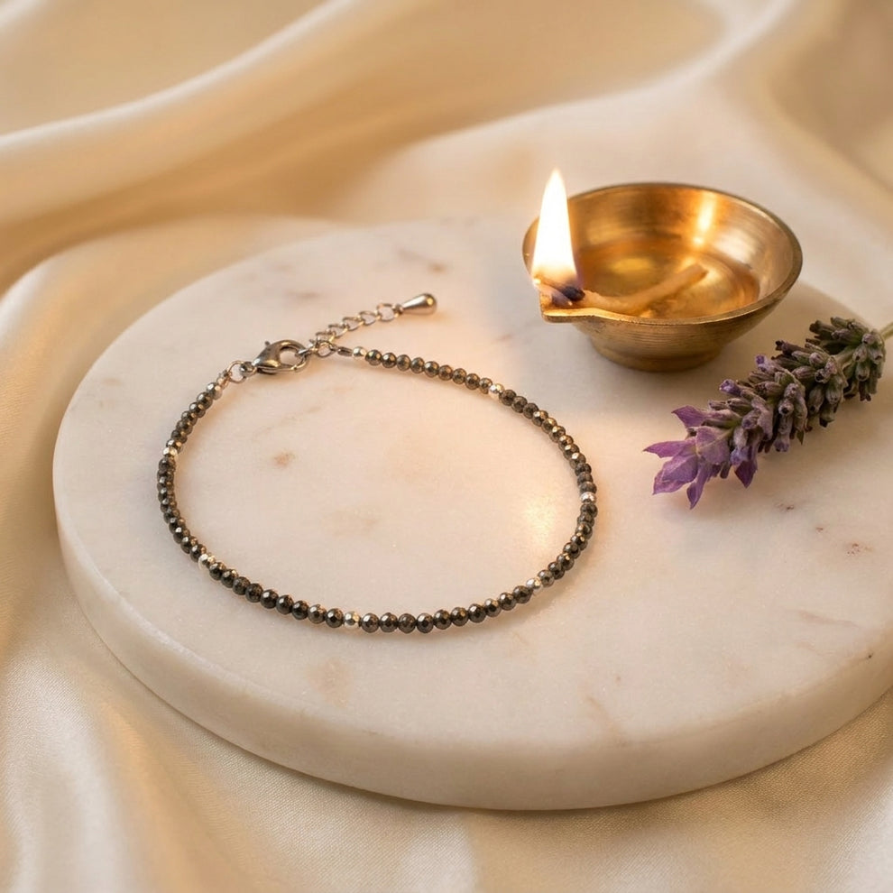 Abundance Pyrite Anklet — For Sister