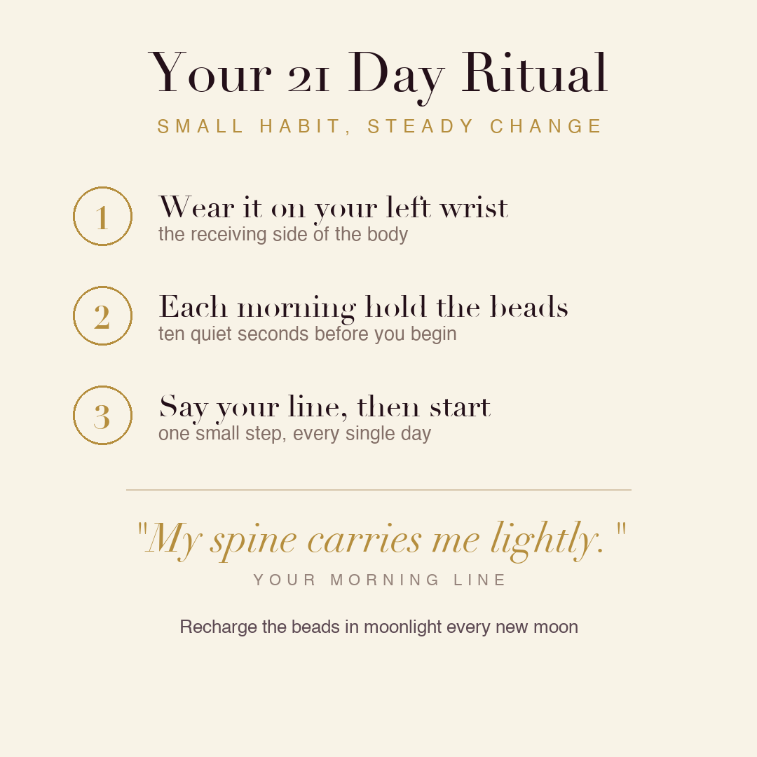 Back Pain Relief Bracelet 21 day ritual