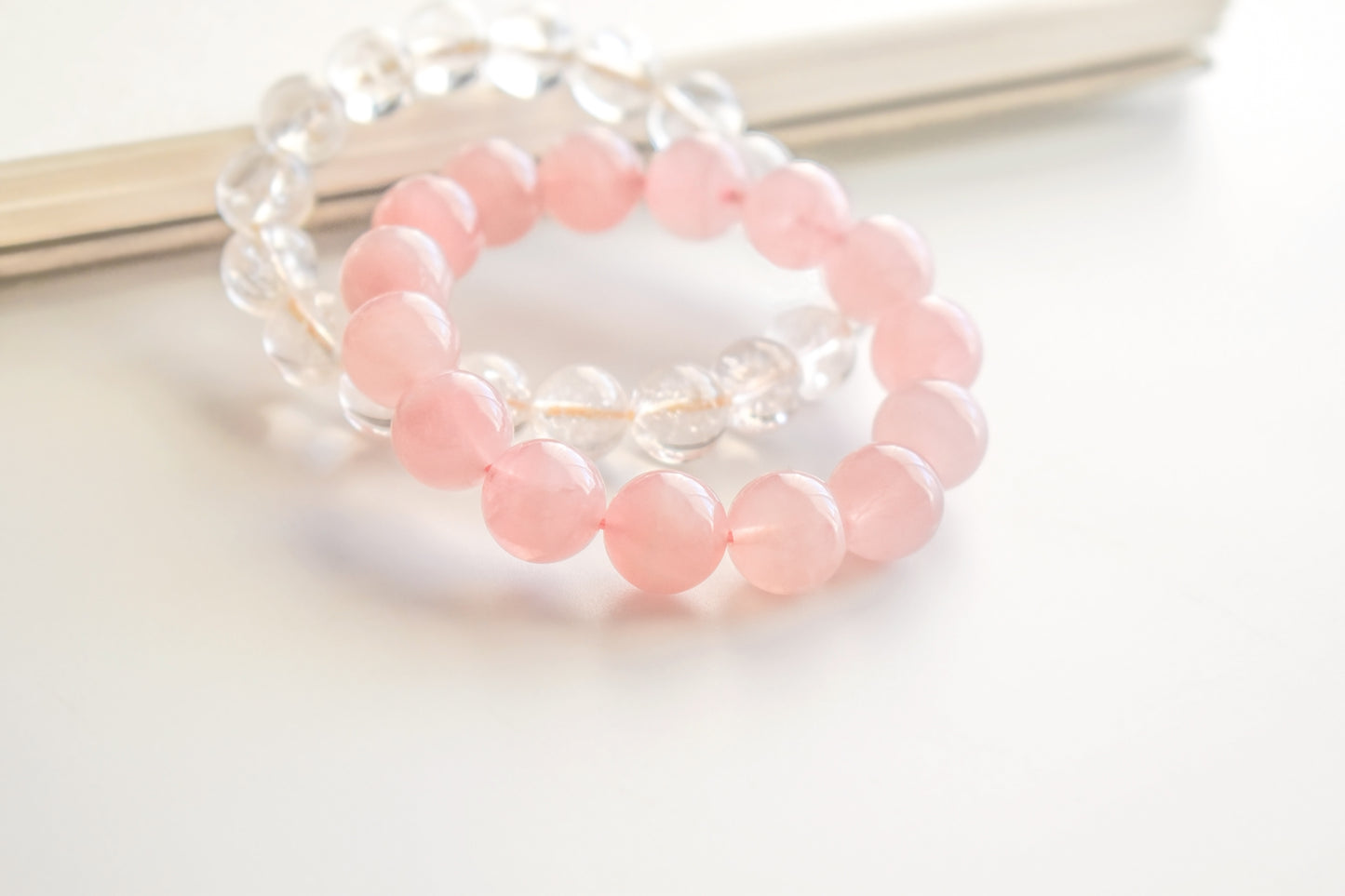 Rosequartz Silver Bracelet