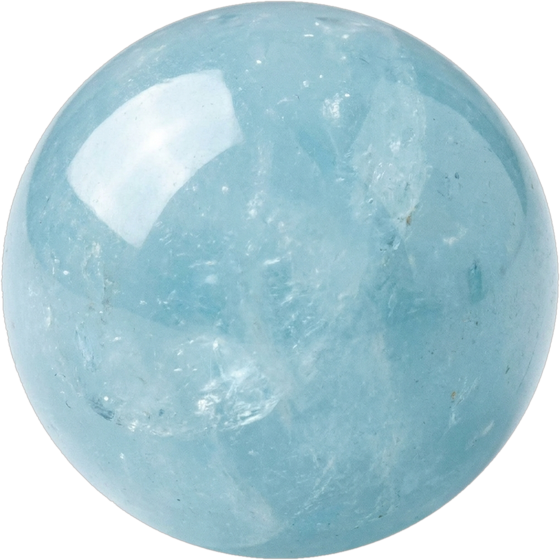 Aquamarine bead
