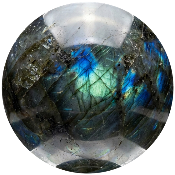 Labradorite bead