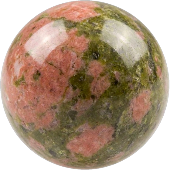 Unakite bead