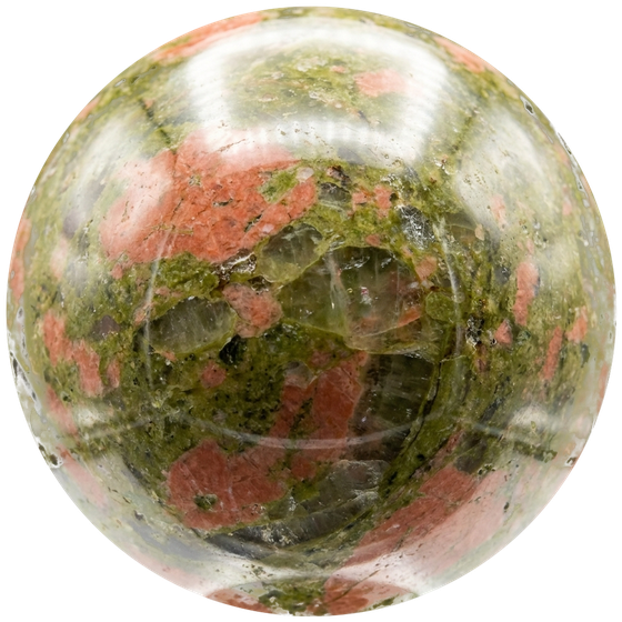 Unakite bead