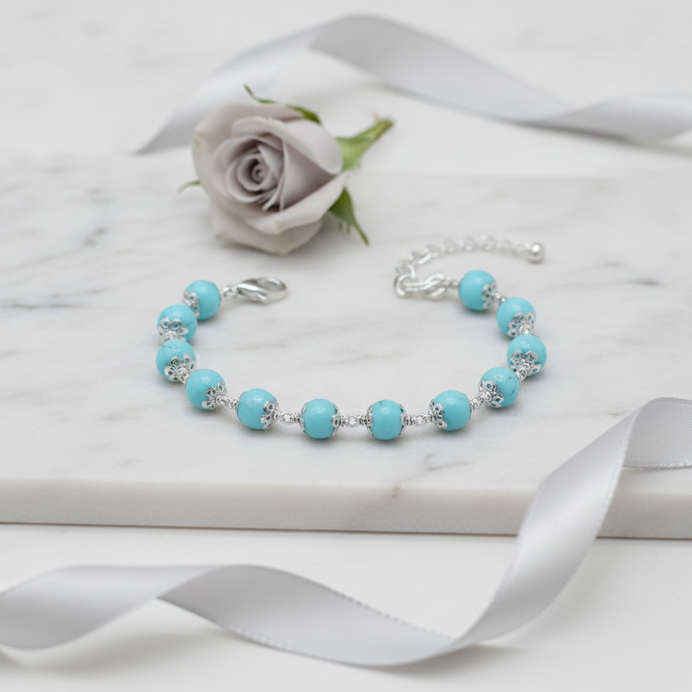 Silver Firoza Bracelet — For Sister