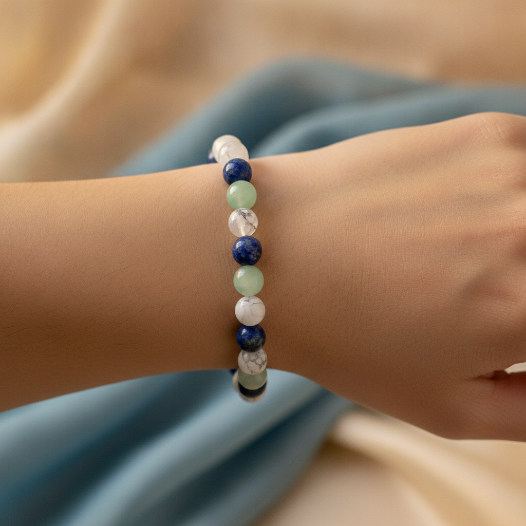Thyroid Health Bracelet in use