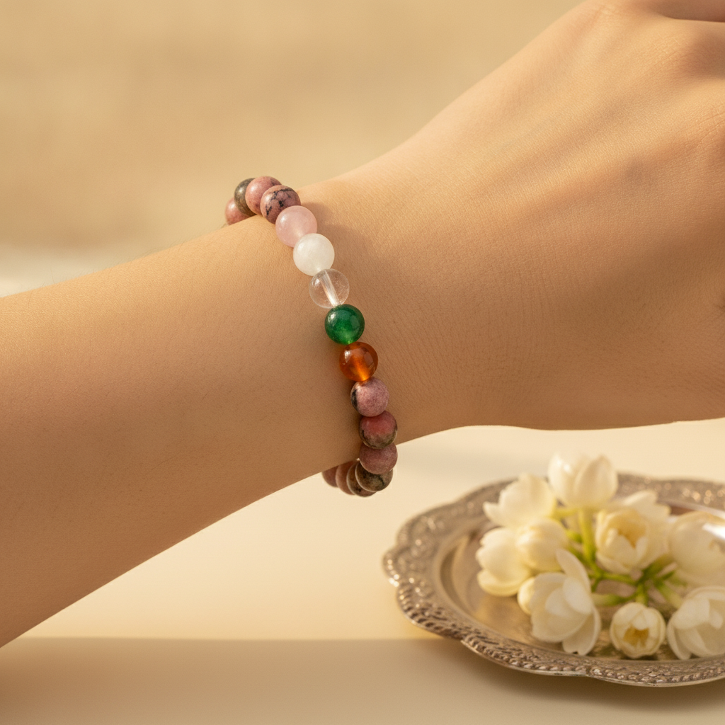 Feminine Radiance Bracelet in use