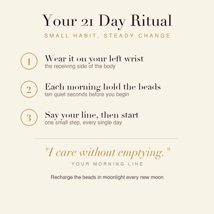 Nurse's Nurturing Bracelet 21 day ritual