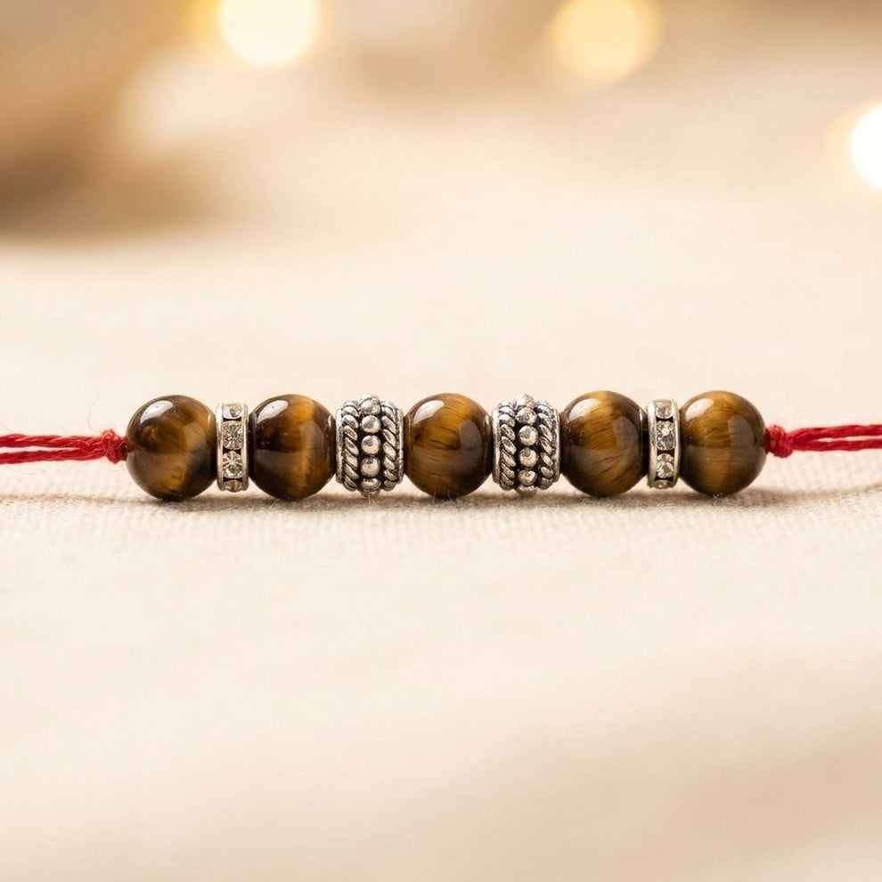 Vyaghra Rakhi natural stone detail
