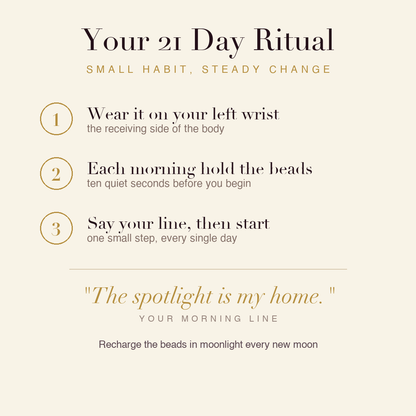Performer's Focus Bracelet 21 day ritual