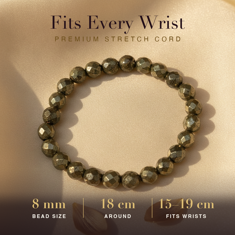 Pyrite Bracelet size and fit