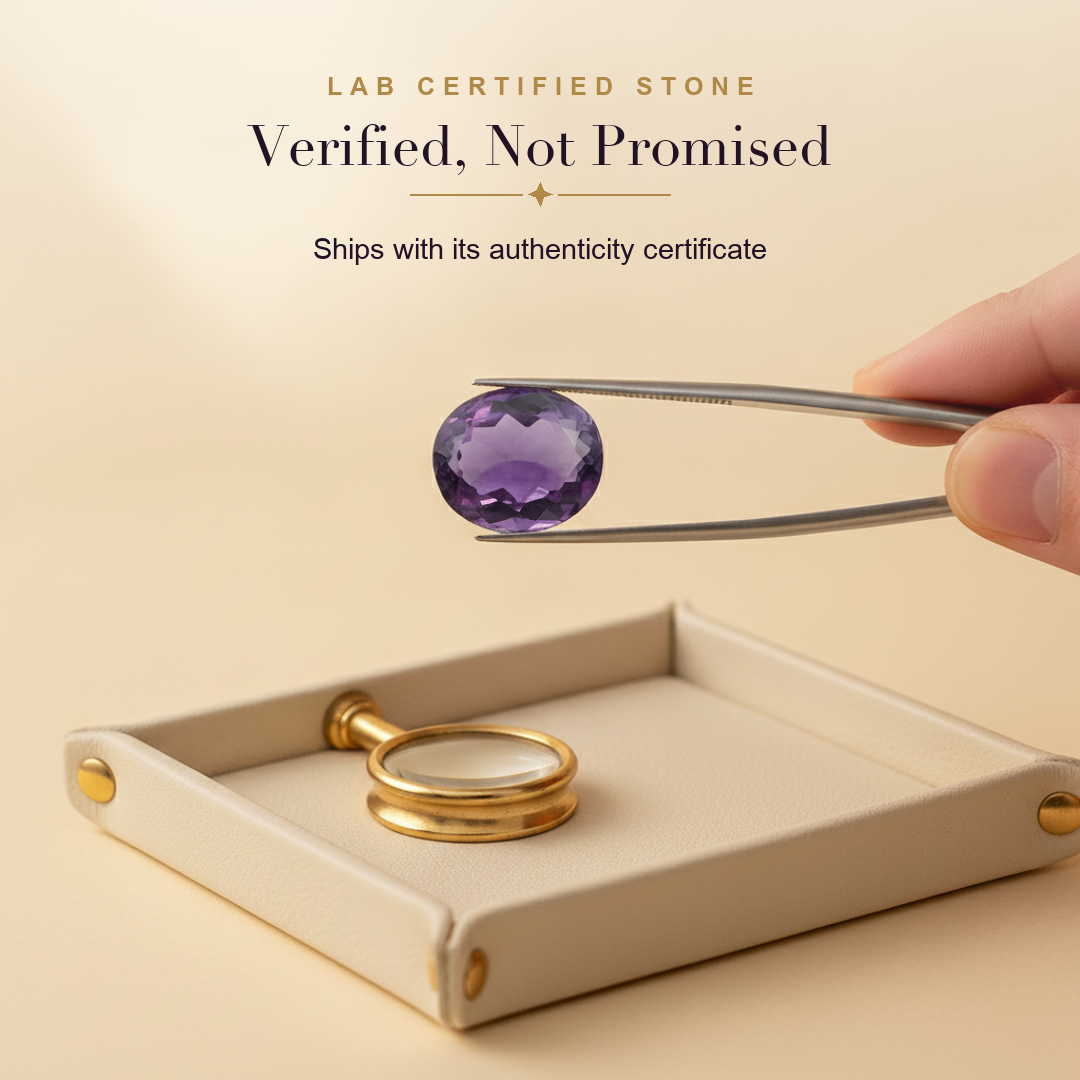 Amethyst (Jamunia) — lab certified