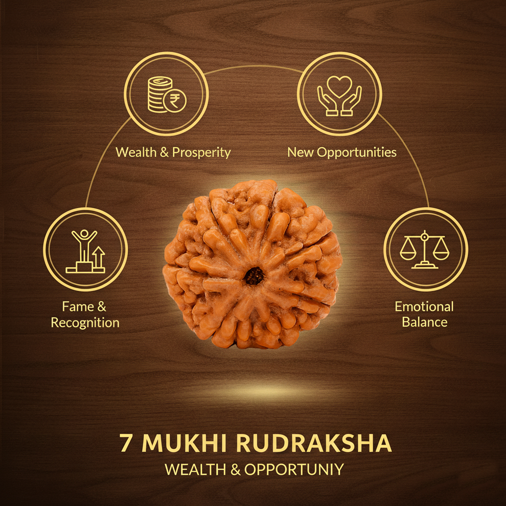 Benefits of 7 Mukhi Rudraksha
