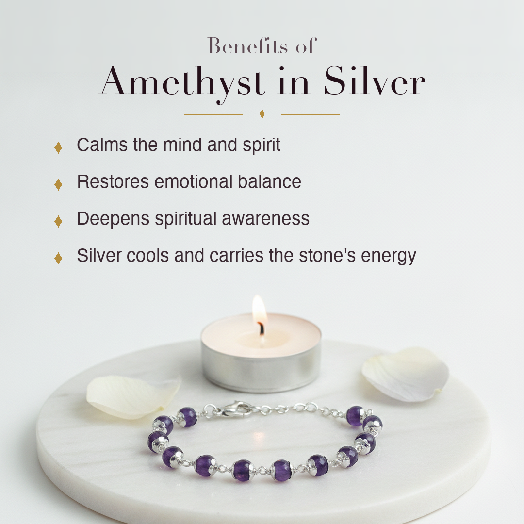 Silver Amethyst Bracelet benefits