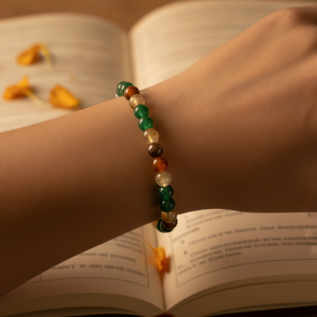 Wealth & Abundance Bracelet in use