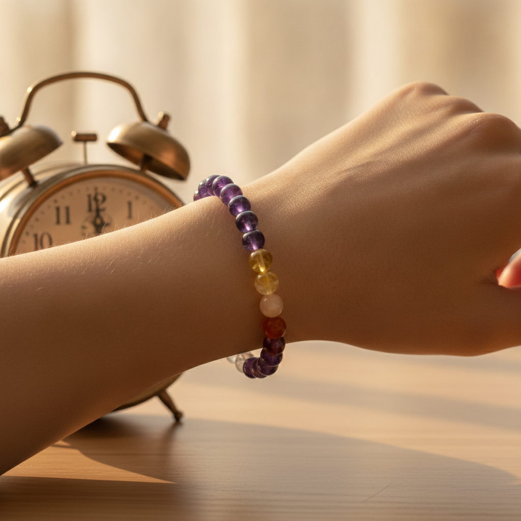 Sleep Control Bracelet in use
