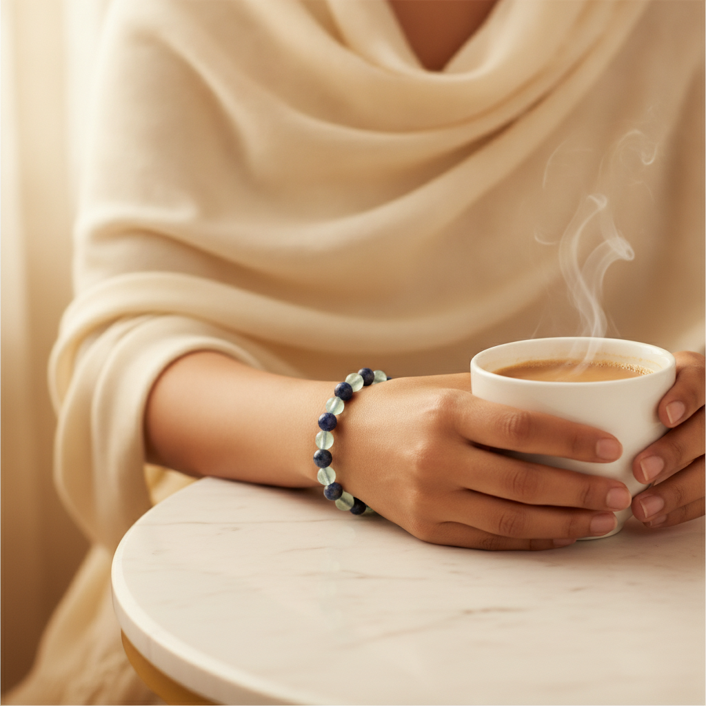 Virgo Bracelet worn on wrist
