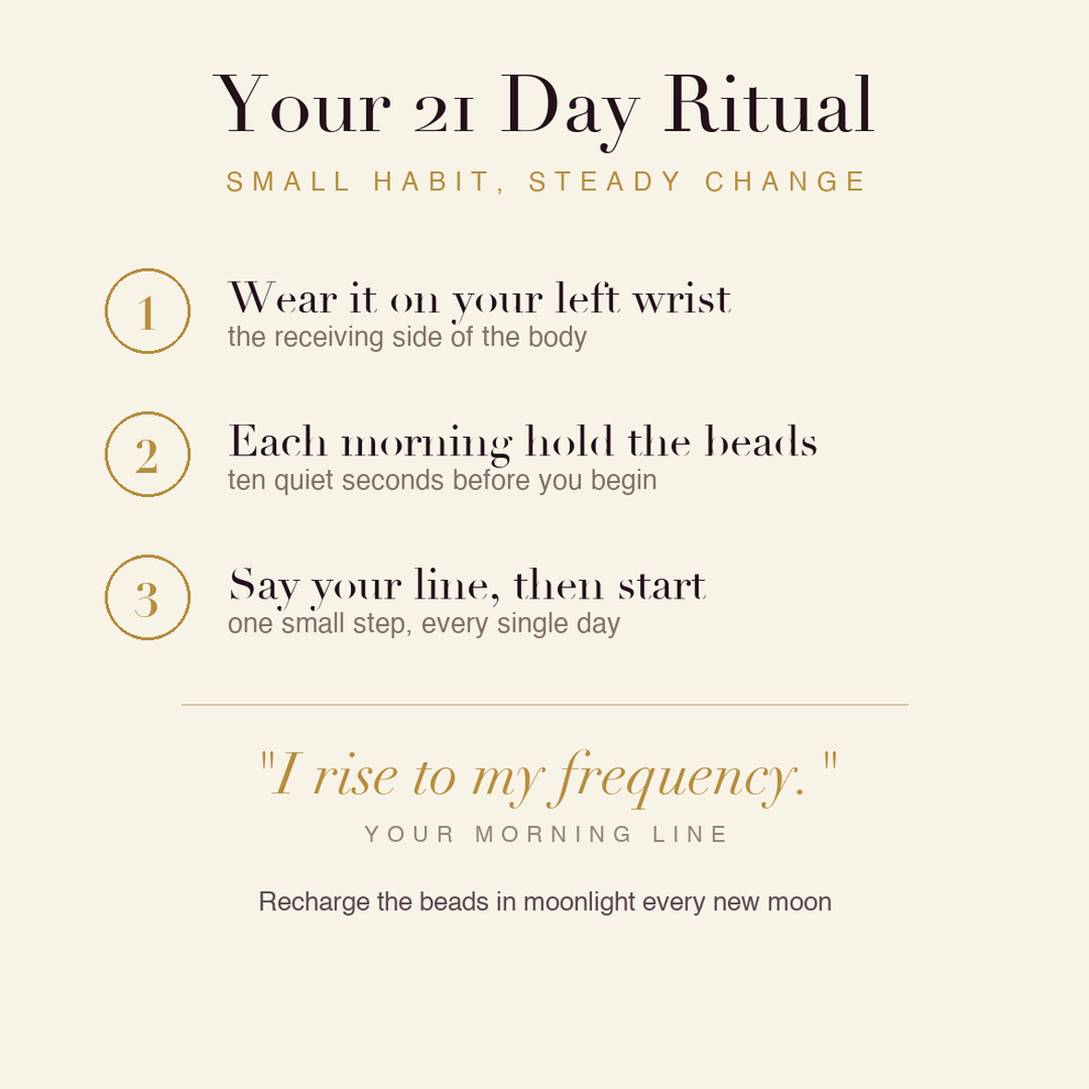 High Vibration Bracelet 21 day ritual