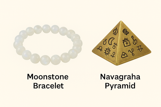 Navgrah Shanti Combo (Moonstone Bracelet + Navgrah Pyramid)