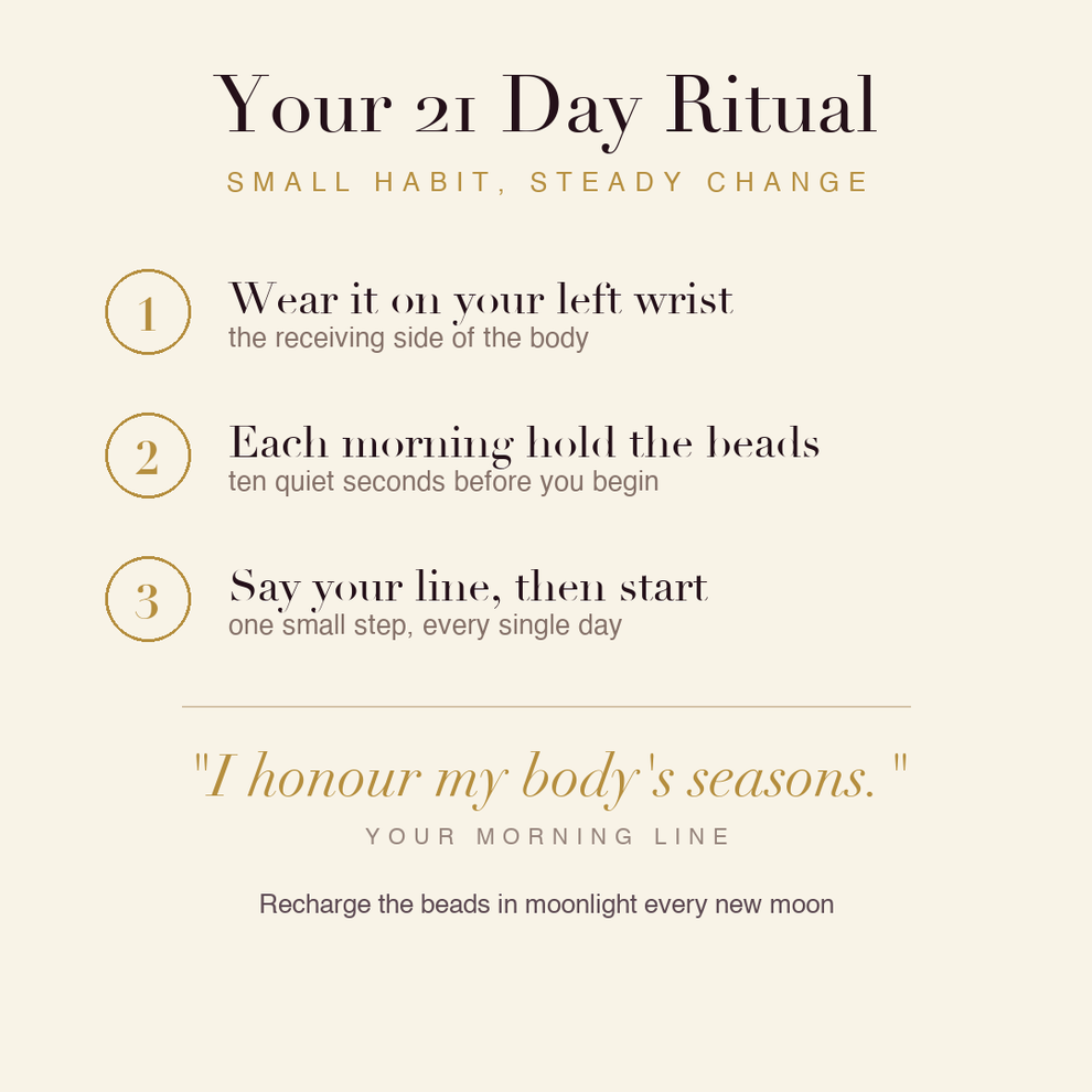 Uterus Health Bracelet 21 day ritual
