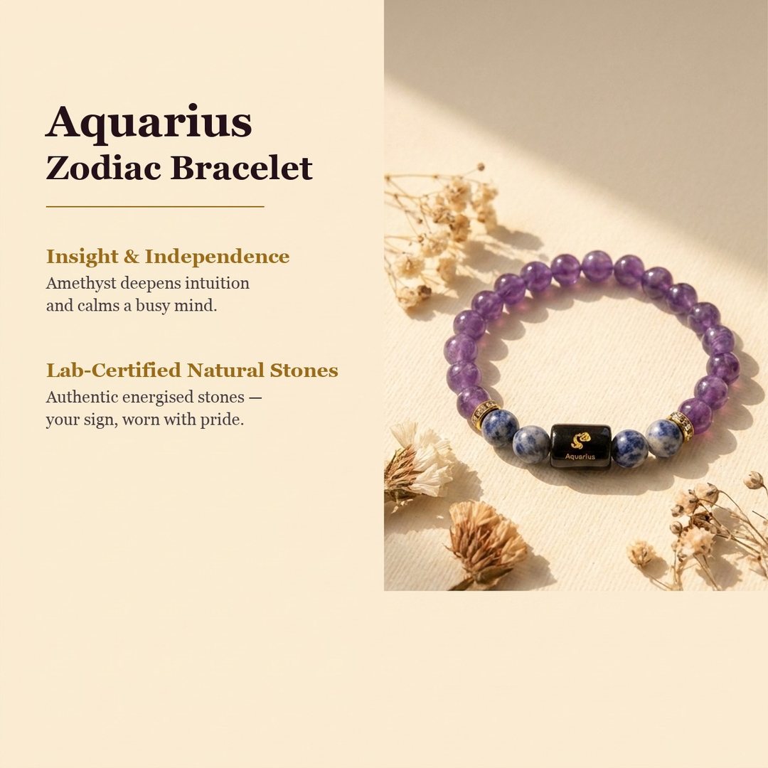 Benefits of Aquarius Zodiac Bracelet