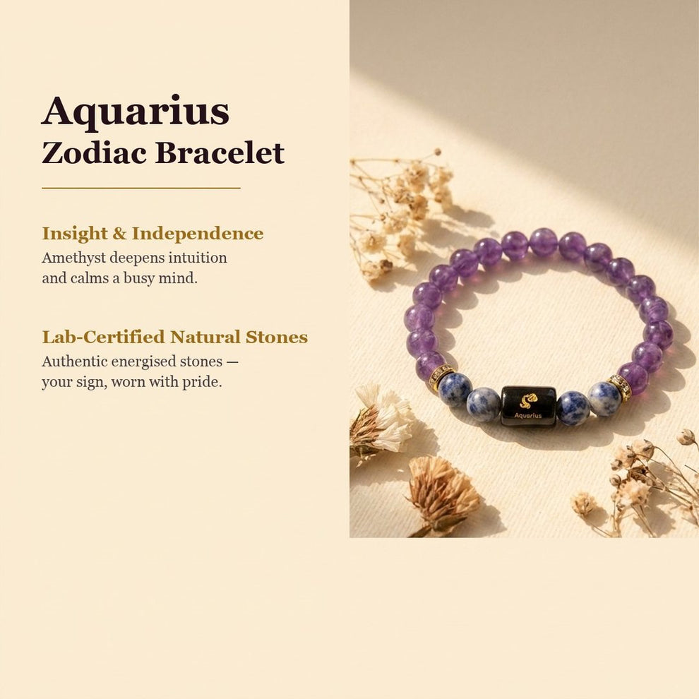 Benefits of Aquarius Zodiac Bracelet