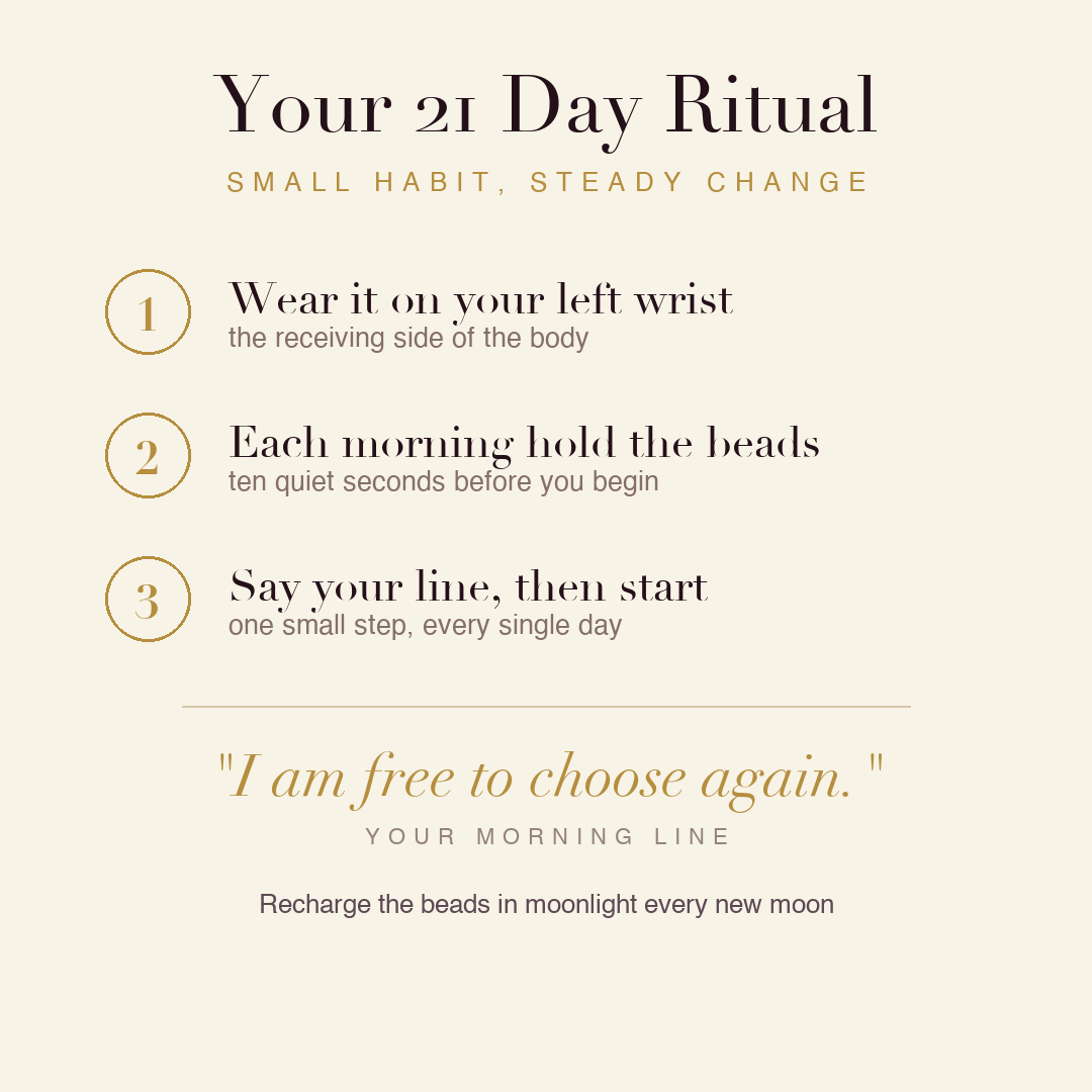 Freedom & Liberation Bracelet 21 day ritual
