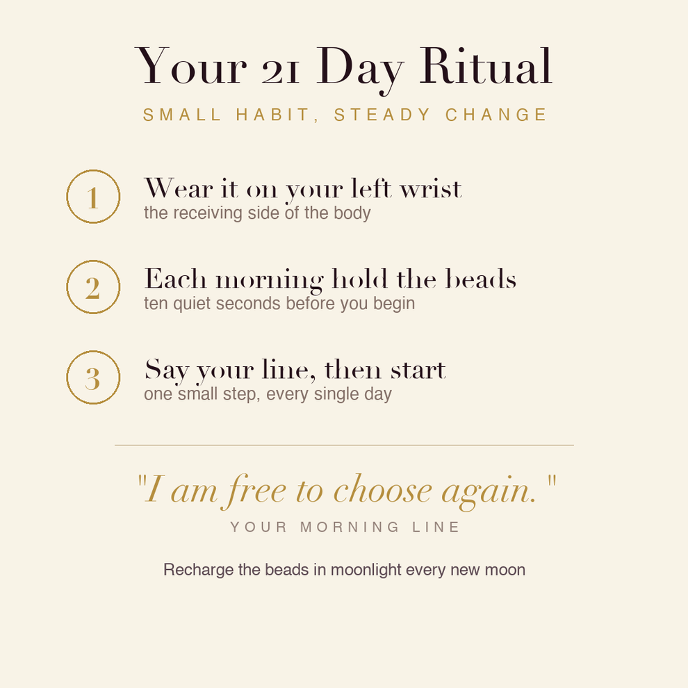 Freedom & Liberation Bracelet 21 day ritual