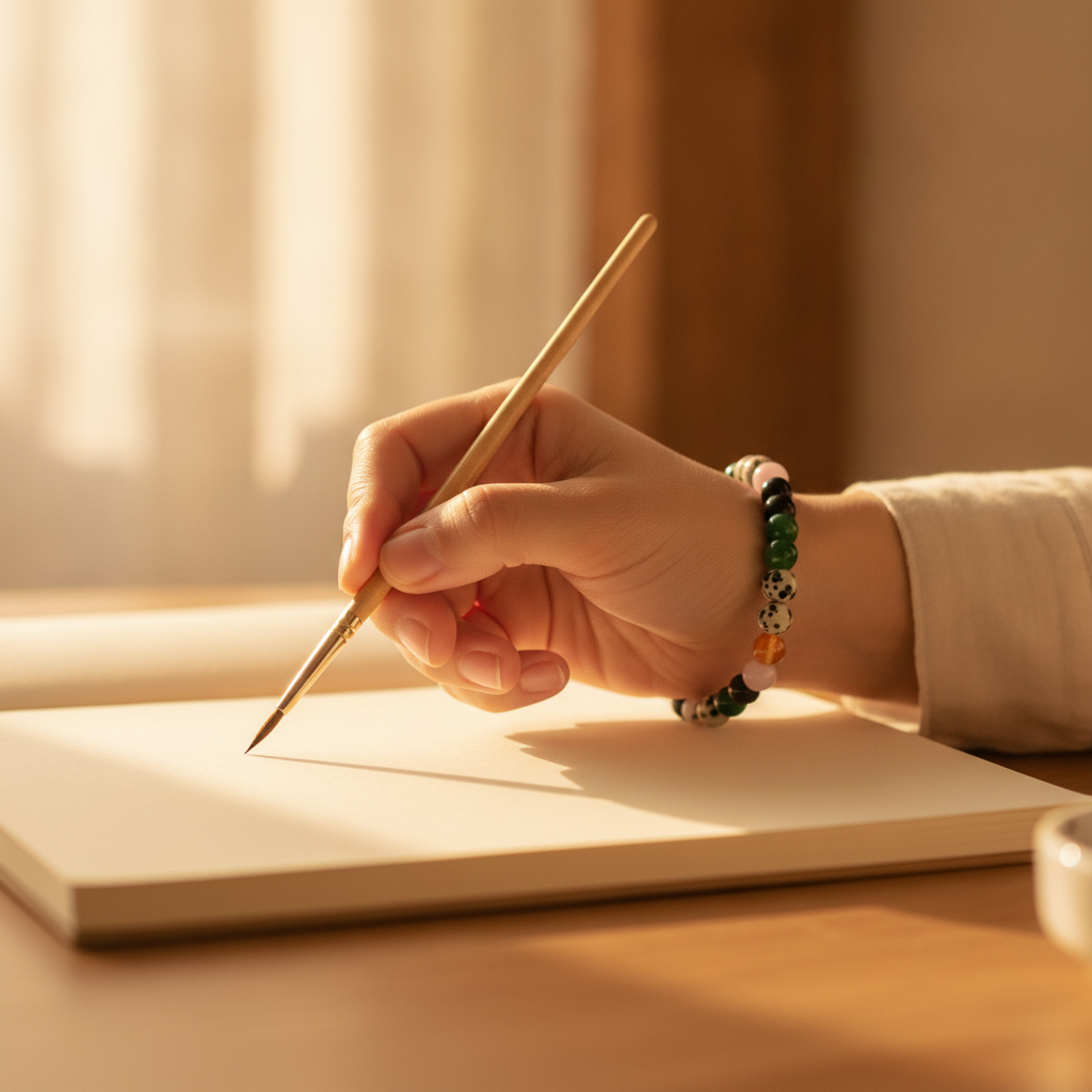 Artist's Talent Bracelet in use
