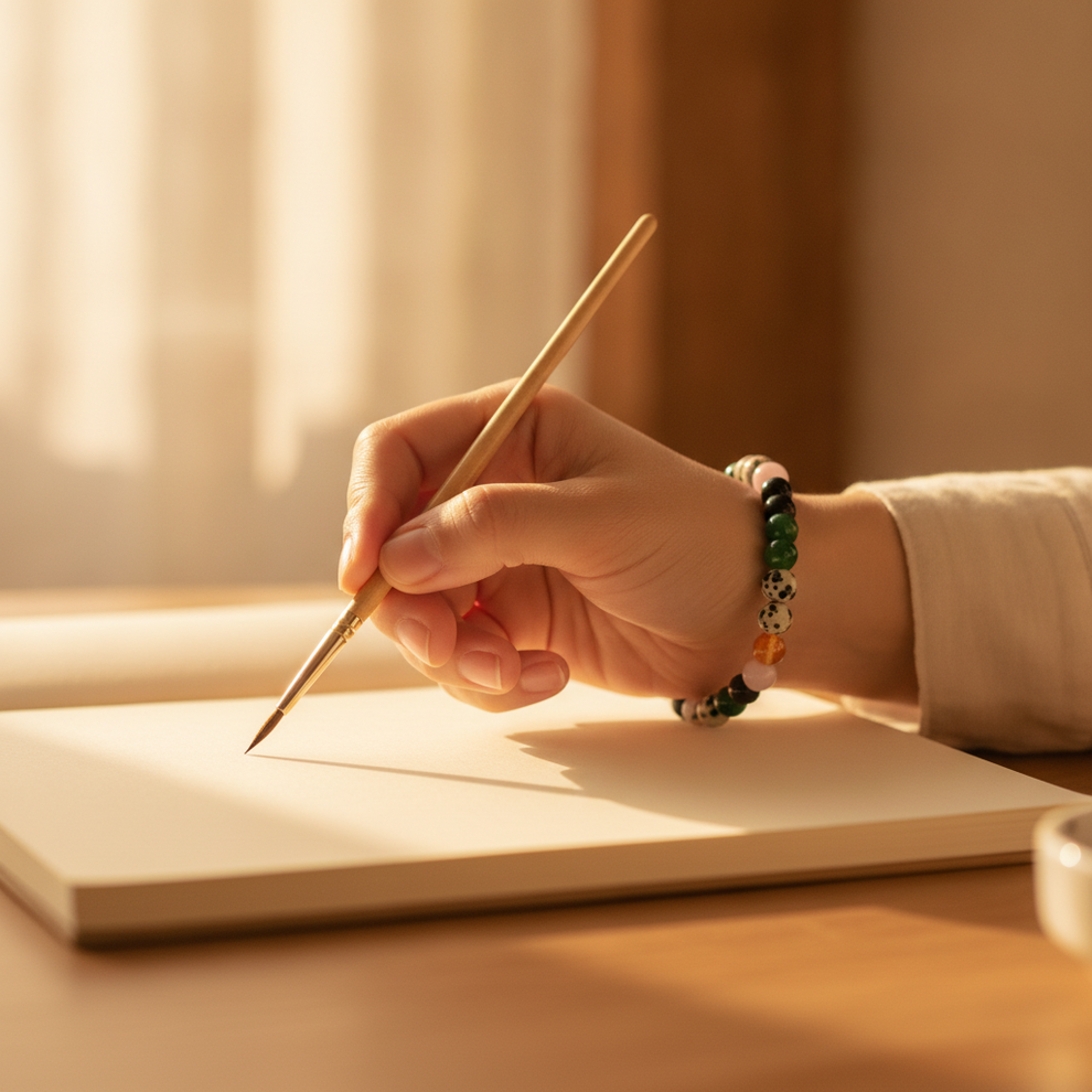 Artist's Talent Bracelet in use