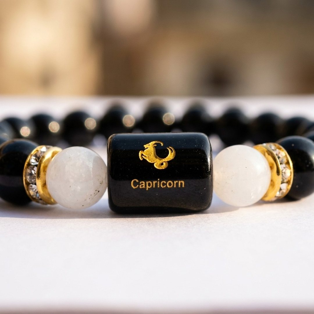 Capricorn Zodiac Bracelet charm detail