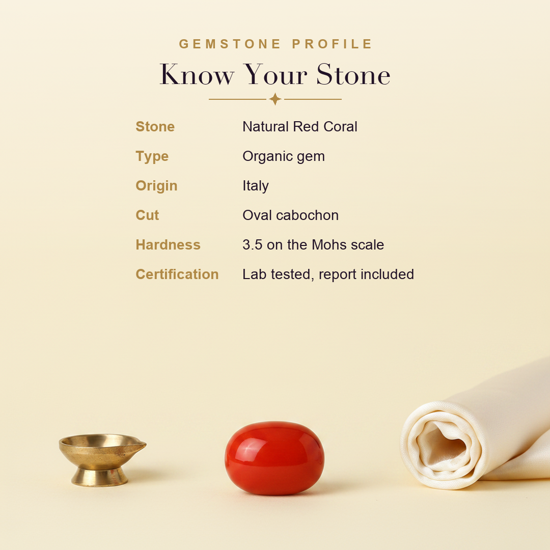 Red Coral (Moonga) — gemstone profile