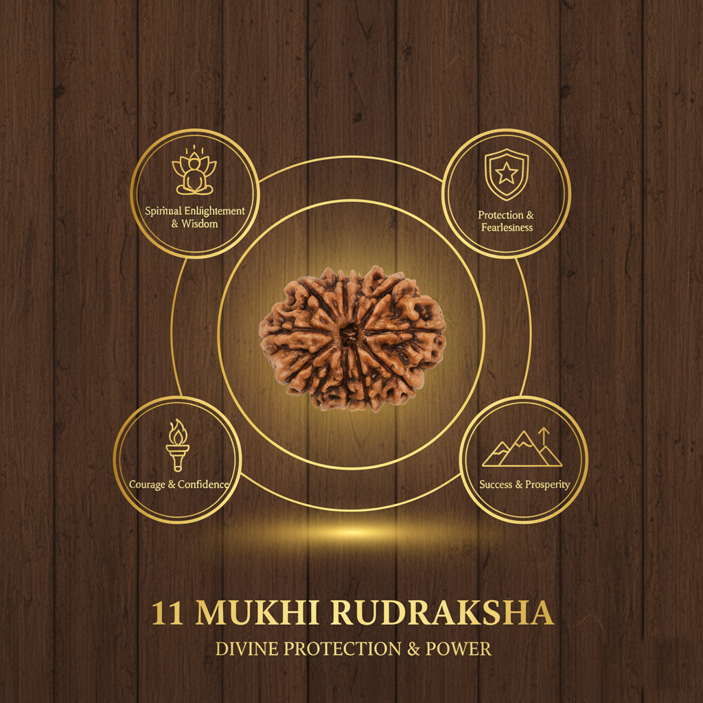 Benefits of 11 Mukhi Rudraksha