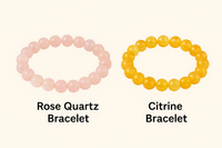 Love & Laxmi Combo (Rose Quartz Bracelet + Citrine Bracelet)