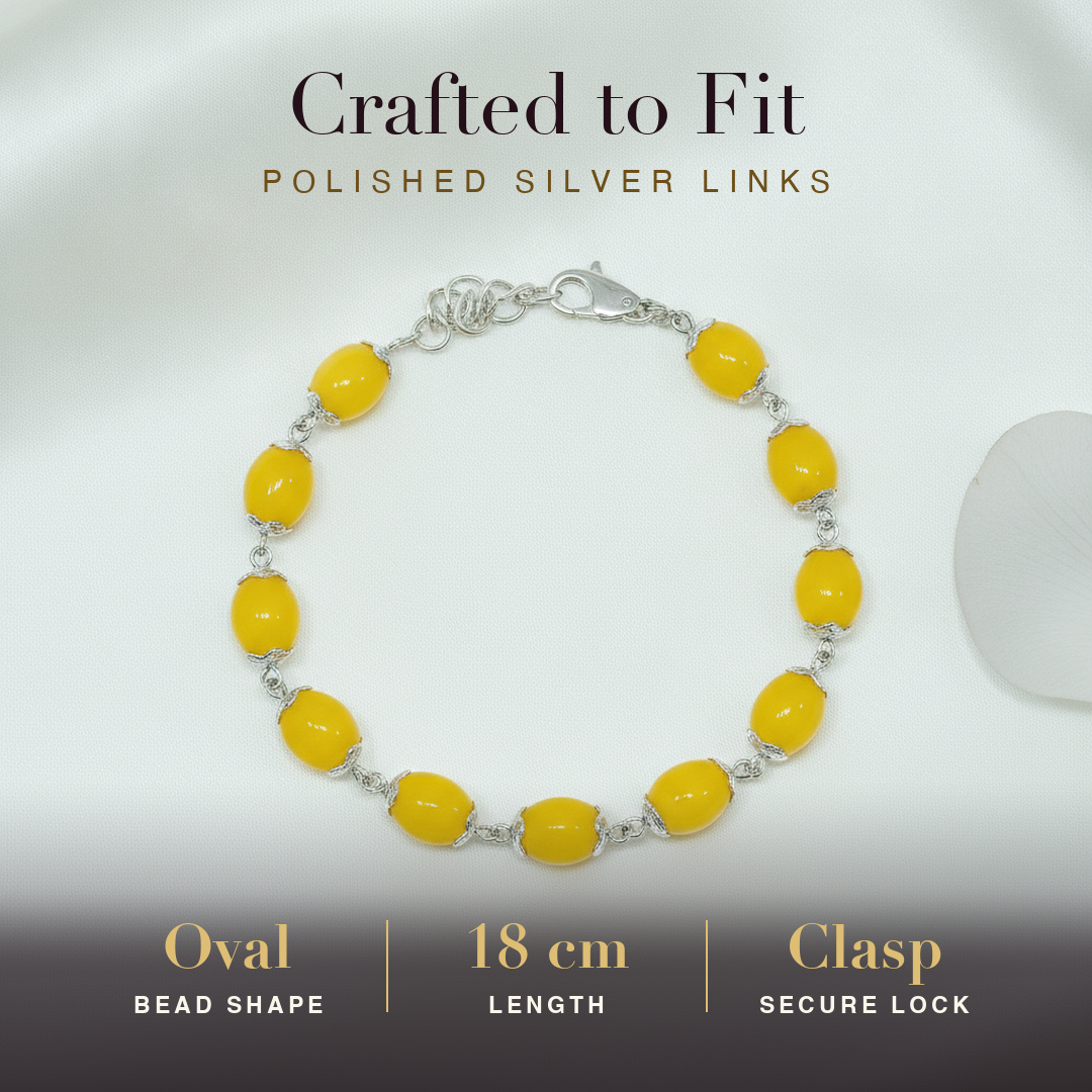 Silver Amber Bracelet size and fit